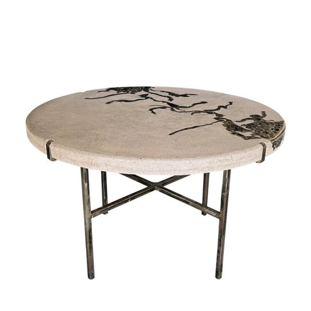 Silas Seandel 1970s Attributed to Silas Seandel, “Terra” Dining Table For Sale - Image 4 of 6