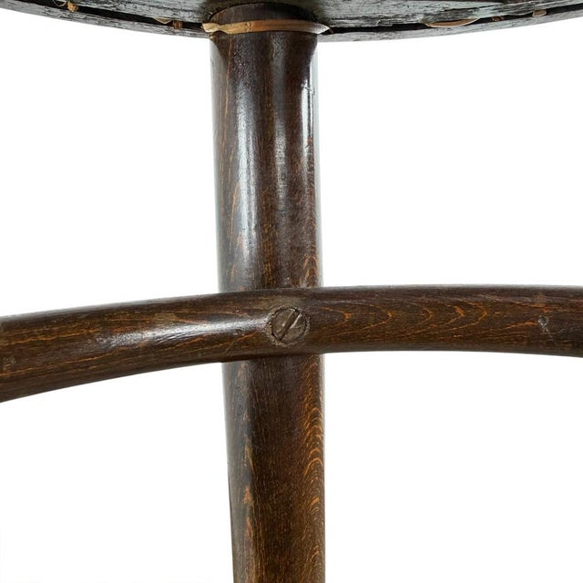 Antique Bentwood Stools with Cane Seats by Michael Thonet, 1890s, Set of 2 For Sale - Image 5 of 9
