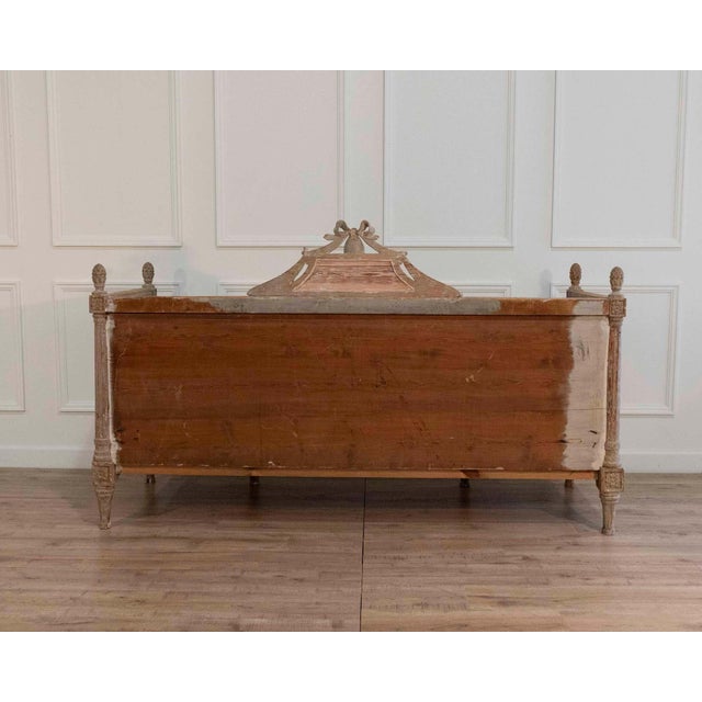 18th Century 18th-Century Swedish Gustavian Sofa with Original Scraped Paint, Circa 1780 For Sale - Image 5 of 16