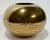 Late 20th Century Vintage Postmodern Style Round Etched Brass Planter or Vase For Sale - Image 5 of 7