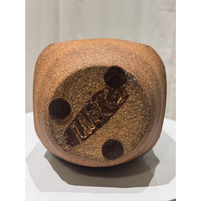 Mid-Century Modern Raul Coronel Studio Pottery Vase, Signed & Dated 1963 For Sale - Image 10 of 11