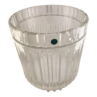 Tiffany & Co. Clear Crystal Atlas Champagne Ice Bucket with Roman Numerals For Sale