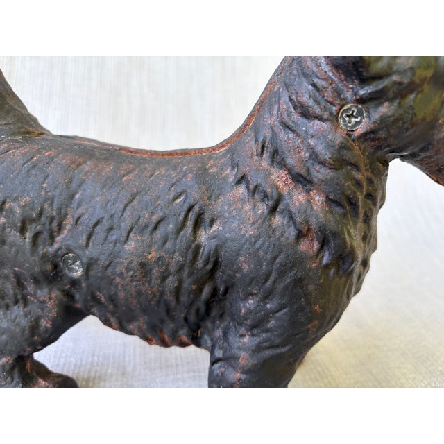 Antique Hubley Cast Iron Scottie Terrier Door Stop For Sale - Image 10 of 15