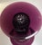 1950s Mid-Century Pairpoint Optic Diamond Vase With Controlled Bubble Ball Stem, Signed For Sale - Image 5 of 7