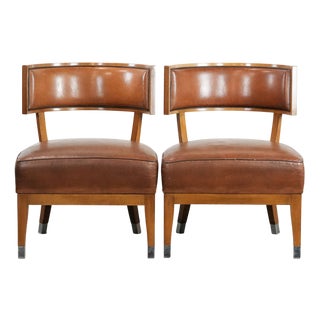 Vintage Cocktail Armchairs in Sheepskin, Set of 2 For Sale