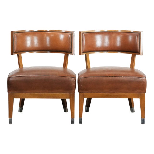 Vintage Cocktail Armchairs in Sheepskin, Set of 2 For Sale
