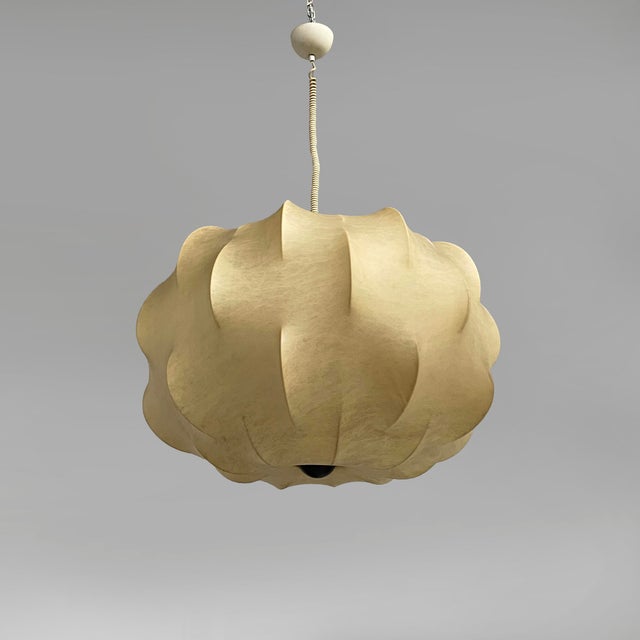 Italian Modern Cocoon Chandelier Nuvola by Tobia Scarpa for Flos, 1970s For Sale - Image 14 of 14