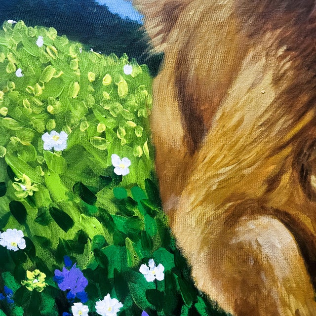 Joy Runs Free, Acrylic, Unique, Contemporary, Realistic Dog Painting by Madoti Oluwadamilare (2026), Acrylic on Canvas For Sale - Image 4 of 6