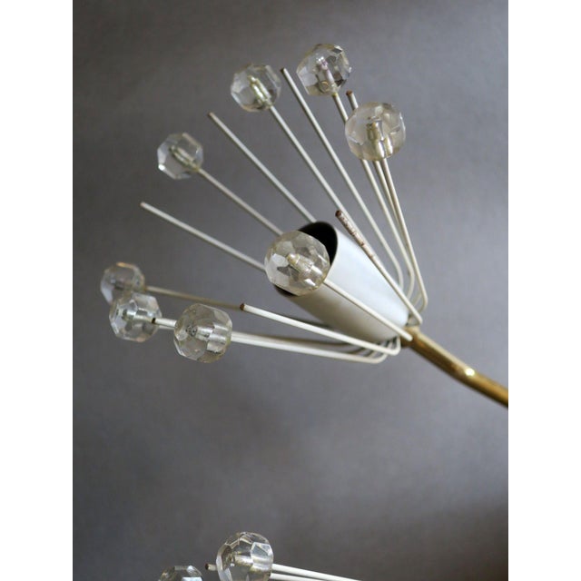 Mid-Century Modern Elliptical Brass and Glass Chandelier by Emil Stejnar for Rupert Nikoll, 1950s For Sale - Image 3 of 15