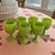 Jade French Portieux Vallerysthal Jade Green Opaline Glass Water or Wine Goblets Circa 1920-1940s For Sale - Image 8 of 10