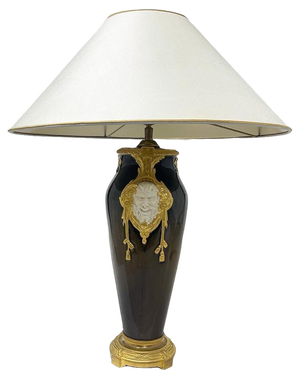 Art Nouveau Table Lamp by Paul Louchet, 1890s