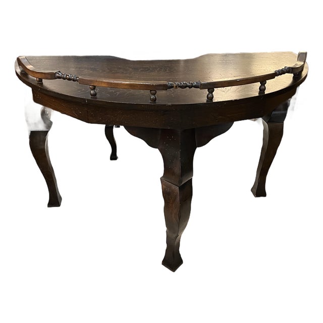 Vintage Demilune Shaped Desk For Sale