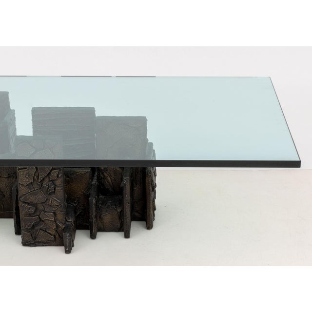 1970s Paul Evans Skyline Bronze Resin Coffee Table, 1971 For Sale - Image 5 of 13