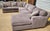 Gray Arhaus Camden Three-Piece Gray Sectional Sofa For Sale - Image 8 of 11