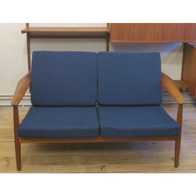 FD 164 Two-Seater Teak Sofa by Arne Vodder for France and Sohn, Denmark, 1960s For Sale - Image 9 of 9