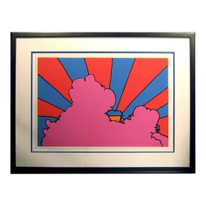 Peter Max "House in the Clouds" Signed Numbered Serigraph Pop Art