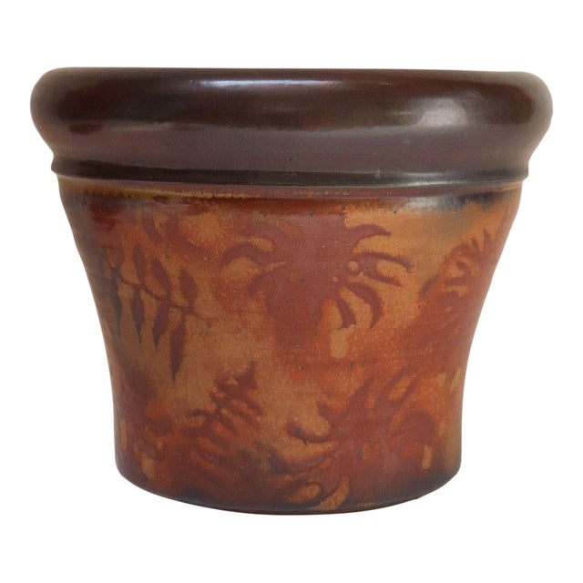 Large Vintage Architectural Studio Pottery Botanical Planter by Deanna Nichols For Sale