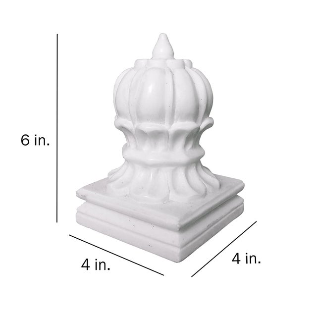 Mid 20th Century Hand-Carved Marble Paperweight / Bookend, Orb Style For Sale - Image 16 of 17