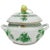 Green Small/Mini Green Porcelain Chinese Bouquet Apponyi Tureen with Handles from Herend Hungary For Sale - Image 8 of 8