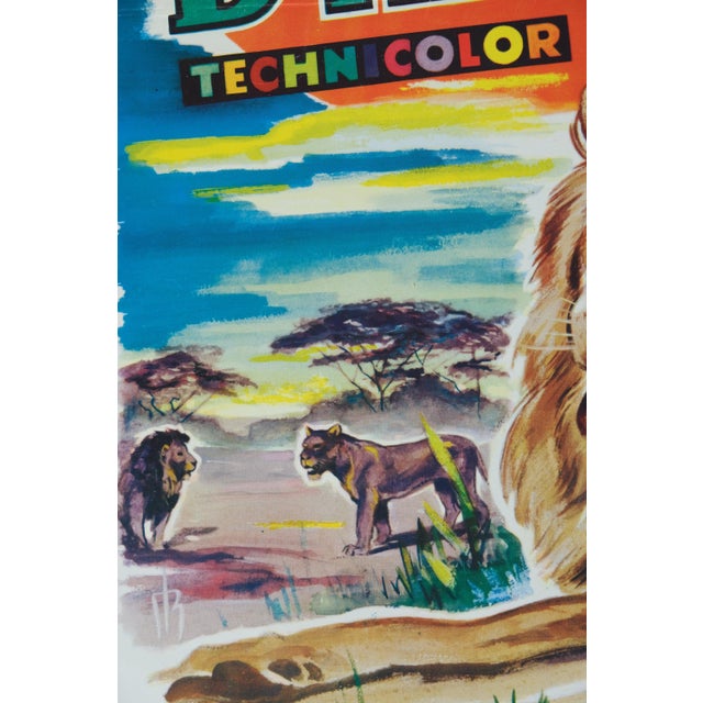 Disney Lions d'Afrique Film Poster For Sale - Image 6 of 9
