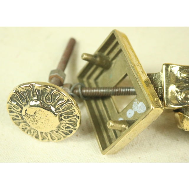Mid 19th Century Mid 19th Century French, Napoleon III Brass Door Knocker For Sale - Image 5 of 5