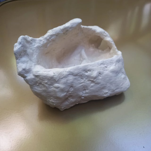 Abstract Vintage Plaster Abstract Natural Color Palette Sculpture / Giacometti For Sale - Image 3 of 12