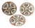 Vintage Rose Medallion Plates, Set of 3 For Sale - Image 10 of 10