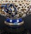 Zsolnay Double Walled Reticulated Porcelain Vase, Cobalt Blue, Gilded, 1887-1889 For Sale - Image 9 of 9