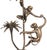 Mid-Century Modern Pair of Maitland Smith Bronze Candelabra W/ Monkeys & Palm Trees For Sale - Image 3 of 6