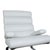 Set of Sinus Lounge Chair and Ottoman in White Leather and Chrome from Cor For Sale - Image 6 of 18