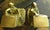 Mid 20th Century Pm Craftsman Cast Metal Brass Bookends Colonial Librarian Falling Books Usa For Sale - Image 5 of 7