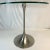 1980s Vintage PostModern Italian Metal Tulip Base Floating Side Table For Sale - Image 10 of 10