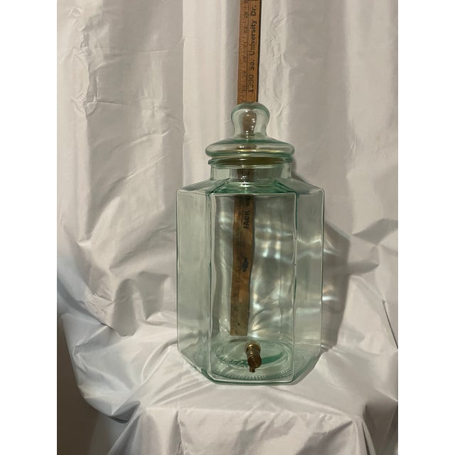 Large Glass Italian Beverage Dispenser For Sale - Image 4 of 10