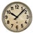 Large Brown Industrial Factory Wall Clock from Chronotechna, 1950s For Sale