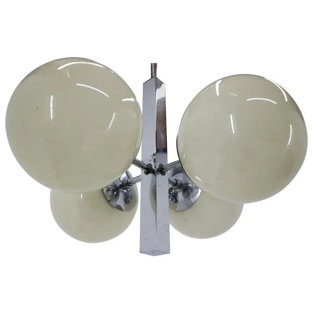 Silver Bauhaus Chrome Pendant, 1930s For Sale - Image 8 of 8