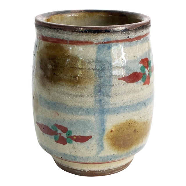 Mid 20th Century Tsuboya Ware, Okinawa (Teacup) Yunomi, Attributed to Shoji Hamada For Sale
