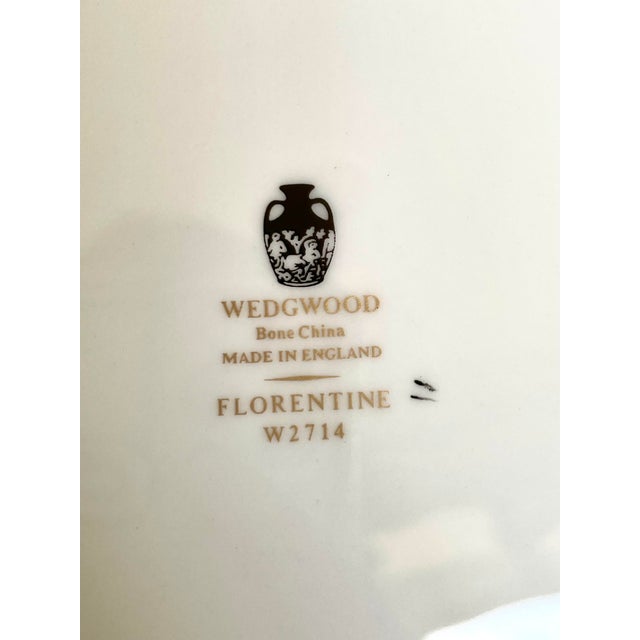 Dishes Fit for a Queen (Or Khaleesi): Vintage Wedgwood Florentine Turquoise, 1940s Hand-Painted Set For Sale - Image 9 of 11