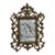 Antique Late 19th Century Rococo Style Ornate Cast Bronze Tabletop Easel Picture Frame For Sale
