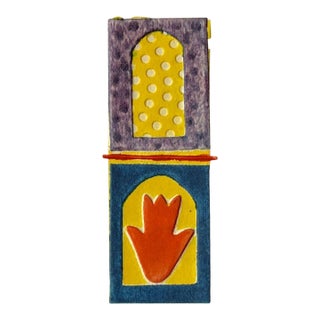 1960s "Metaphor" Abstract Collagraph Ny Artist Myril Adler For Sale