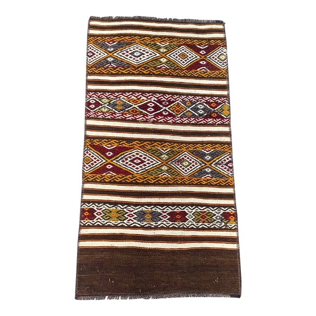Tribal Wool Handwoven Kilim Rug For Sale