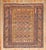 Folk Art Antique Zabihi Collection Caucasian Shirvan Mustard Field Square Late 19th Century Rug - 3'9" x 4'3" For Sale - Image 3 of 10