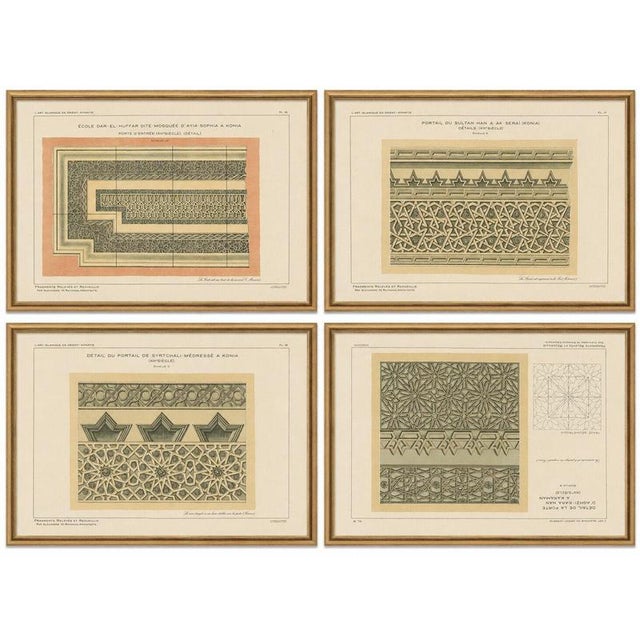 Modern Alexandre M. Raymond, Islamic Geometric Ornament, 1924, Lithograph, Set of 4 For Sale - Image 3 of 9