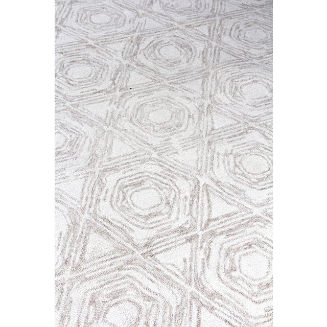 Exquisite Rugs Melbourne Hand Loom Wool & Cotton Beige - 10'x14' For Sale In Los Angeles - Image 6 of 9