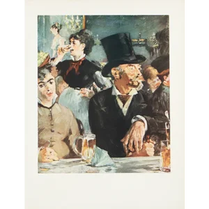 1953 After Manet "At the Cafe", Full-Color Print