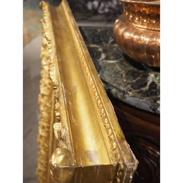 Antique French Louis XIV Style Symmetrical Giltwood Mirror, Circa 1890 For Sale - Image 15 of 18