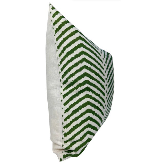 Traditional La Jolla Pillow Cover in Green, 20x20 Pillow For Sale - Image 3 of 4