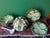 A set of 11 pieces from my Mother in laws Majolica collection. Six Cabbage bowls, 2 large underplates(10"" each) and a...