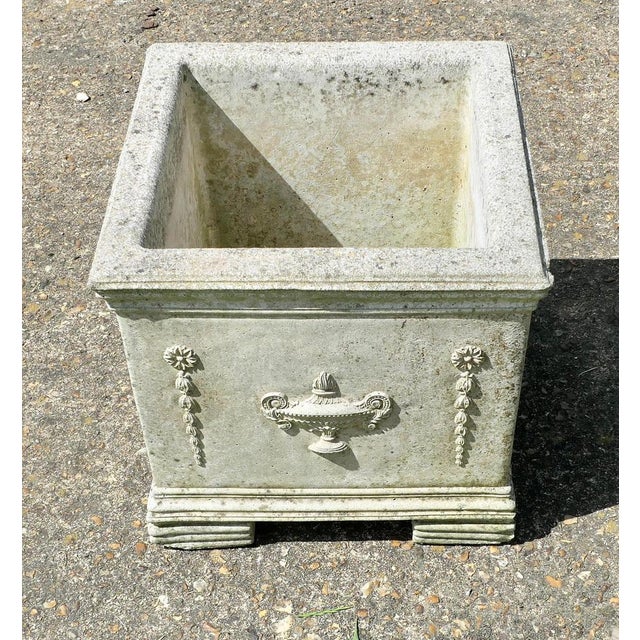1960s Large Square Garden Planter, 1960 For Sale - Image 5 of 8