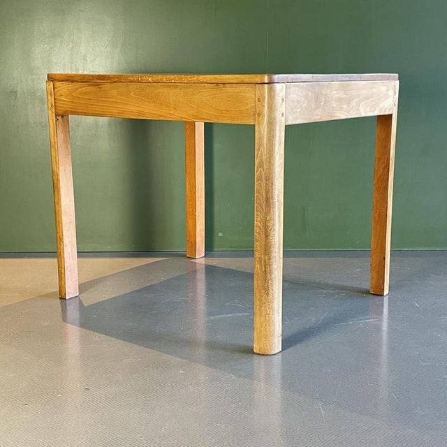 Wood Small Vintage Wooden Side Table For Sale - Image 7 of 7