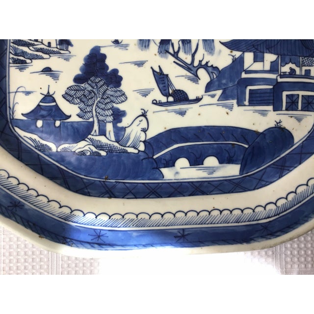 Late 19th Century Chinese Porcelain Canton Platter For Sale - Image 9 of 12